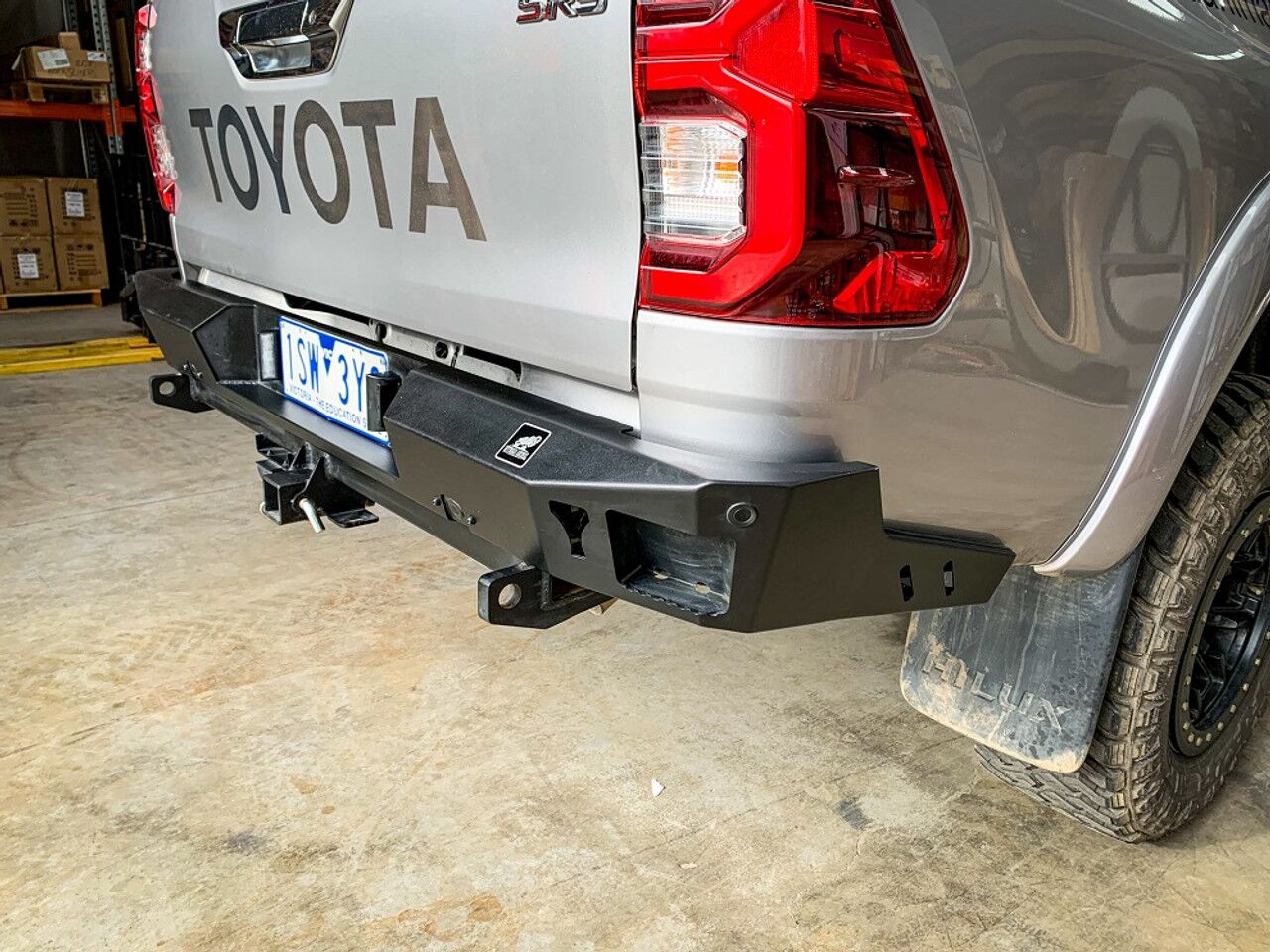 Rear Bumper and tow bar to suit Toyota Hilux N80 2015 on Blueflame Automotive